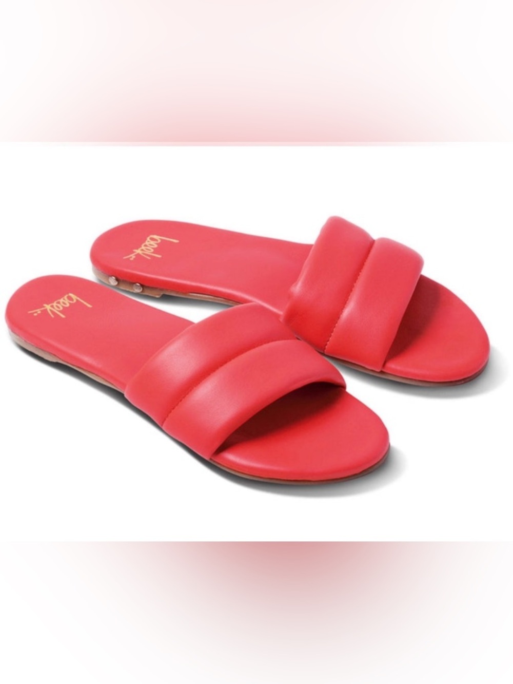 Beek Sugarbird Flamingo Pink Neon Slides - size 8